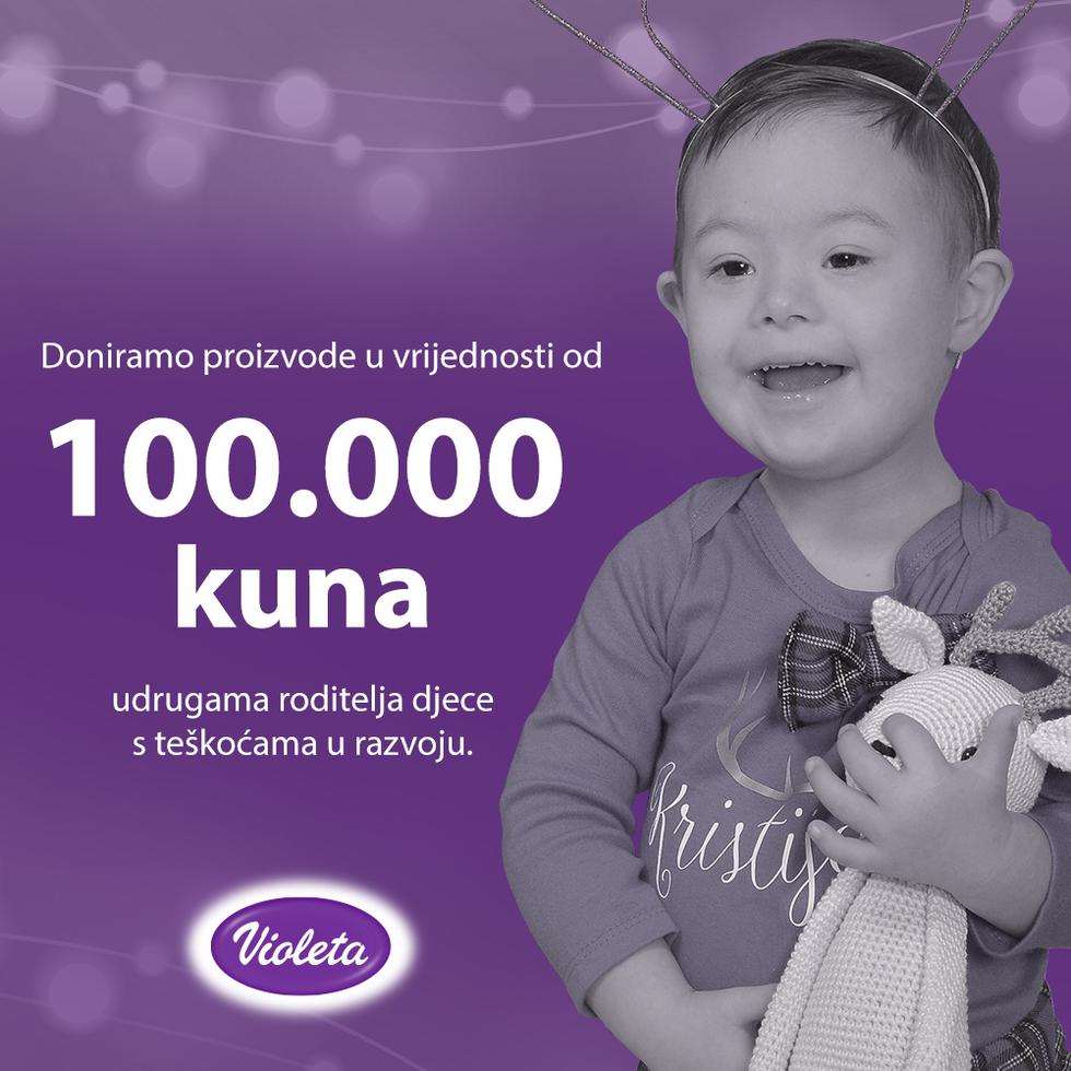 Violeta donira 100.000 kn Udrugama roditelja djece s teškoćama u razvoju