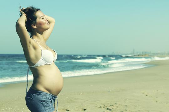 trudnica ljeto more