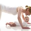 vježbanje beba mama
