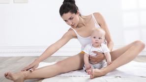 vježbanje majka beba