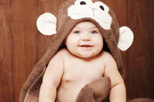 beba majmun ručnik
