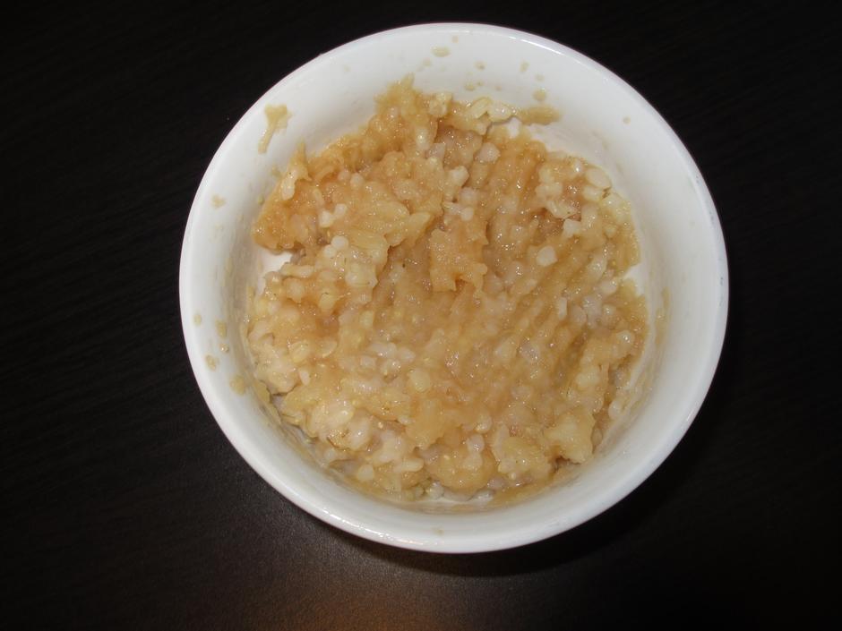smeđa riža s jabukom kašica | Author: Privatni album