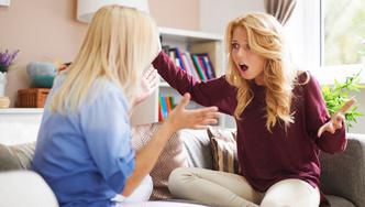 Rebellion of young teen girl