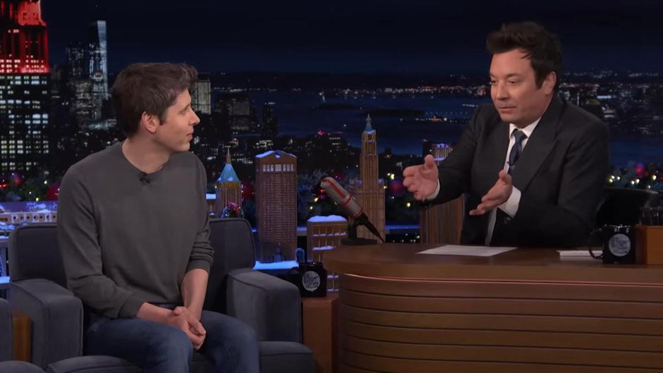 Sam Altman sur le plateau de l'émission "The Tonight Show Starring Jimmy Fallon" à New York | Author: JLPPA / Bestimage/BESTIMAGE