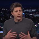 Sam Altman sur le plateau de l'émission "The Tonight Show Starring Jimmy Fallon" à New York