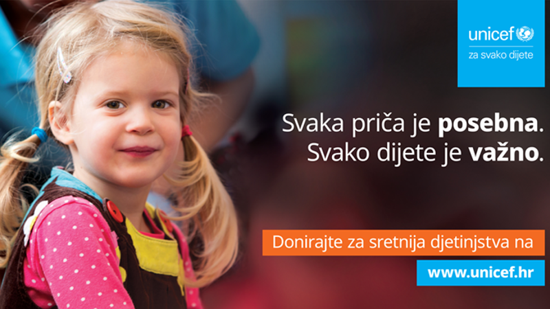 UNICEF pokrenuo blagdansku kampanju "Svaka priča je posebna. Svako dijete je važno" s poznatim glazbenicima