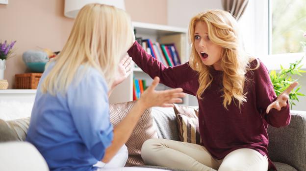 Rebellion of young teen girl